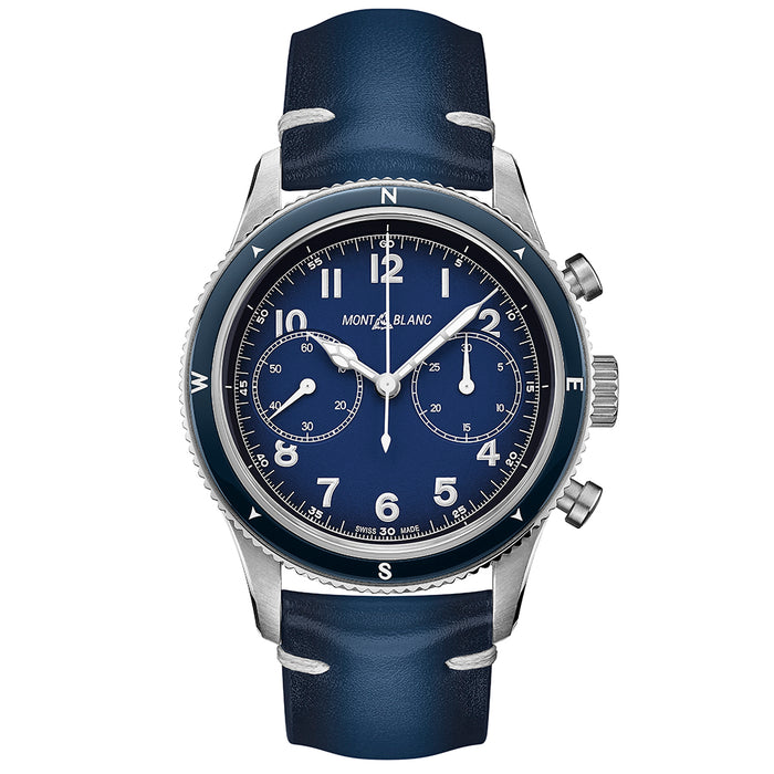Montblanc 1858 cronógrafo azul - 126912
