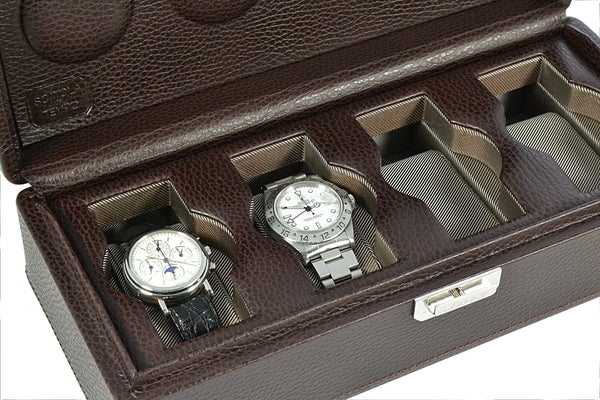 Estuche Scatola del Tempo 4R Marrón Oscuro