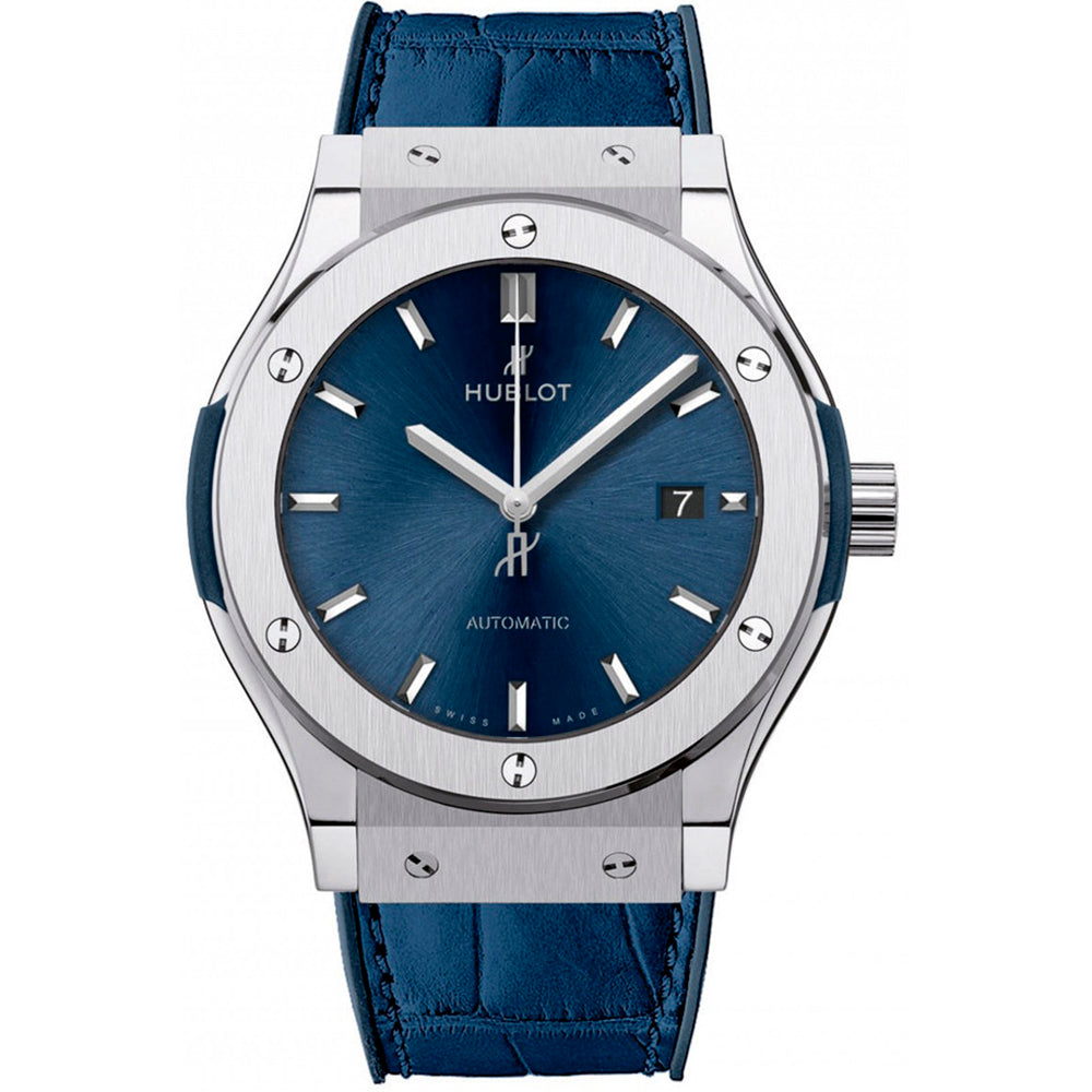 reloj hombre Hublot Classic Fusion Blue 38mm piel - Chocrón Joyeros -565NX7170LR