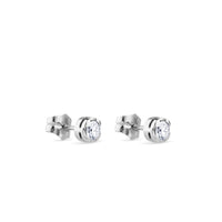 Pendientes de diamantes en oro blanco con 4 garras de 0,62 quilates
