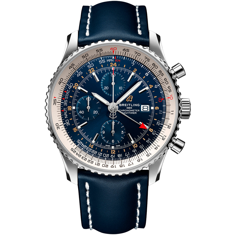 reloj_hombre_Breitling_Navitimer_GMT_azul_Chocron_Joyeros_A24322121C2X1