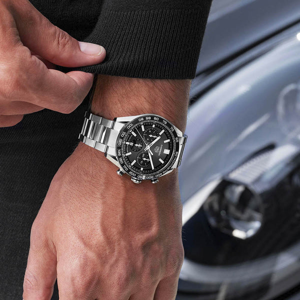 TAG Heuer Carrera Calibre Heuer 02 Chronograph 44mm Esfera Negra