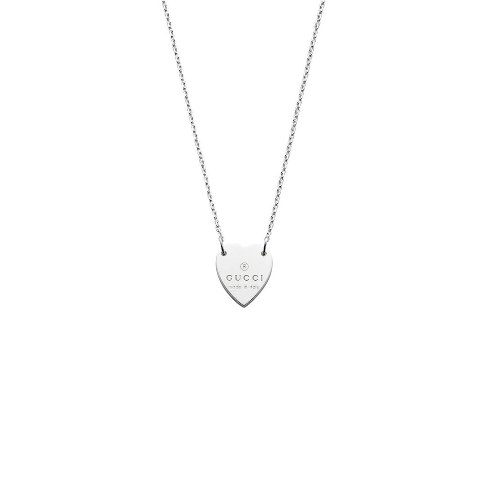 colgante-plata-gucci-corazon-trademark - Ref YBB223512001