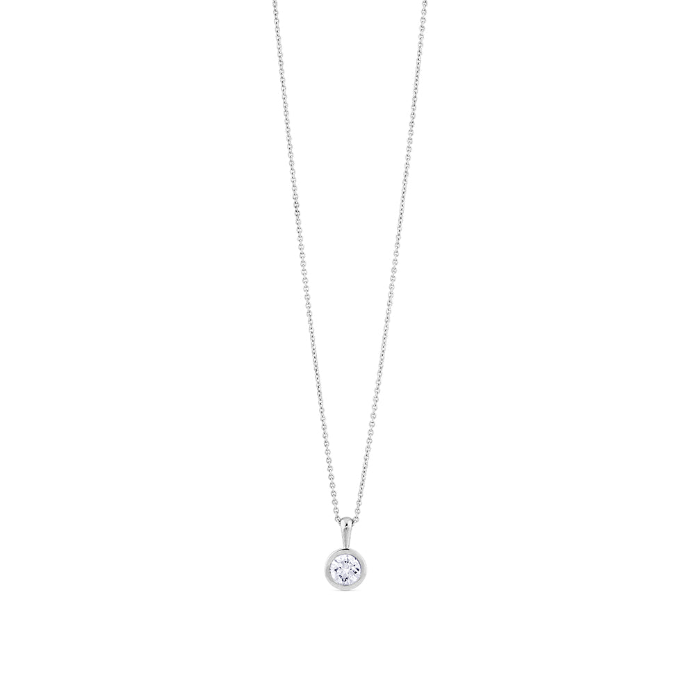 Colgante-oro-blanco-diamante-chaton - Ref J4641CLB