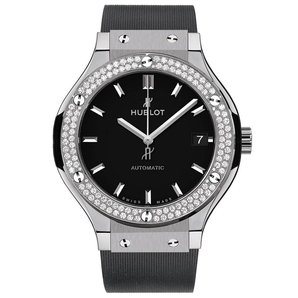 reloj mujer Hublot Classic Fusion Diamonds 38 mm caucho- Chocrón Joyeros- 565NX1171LR1104
