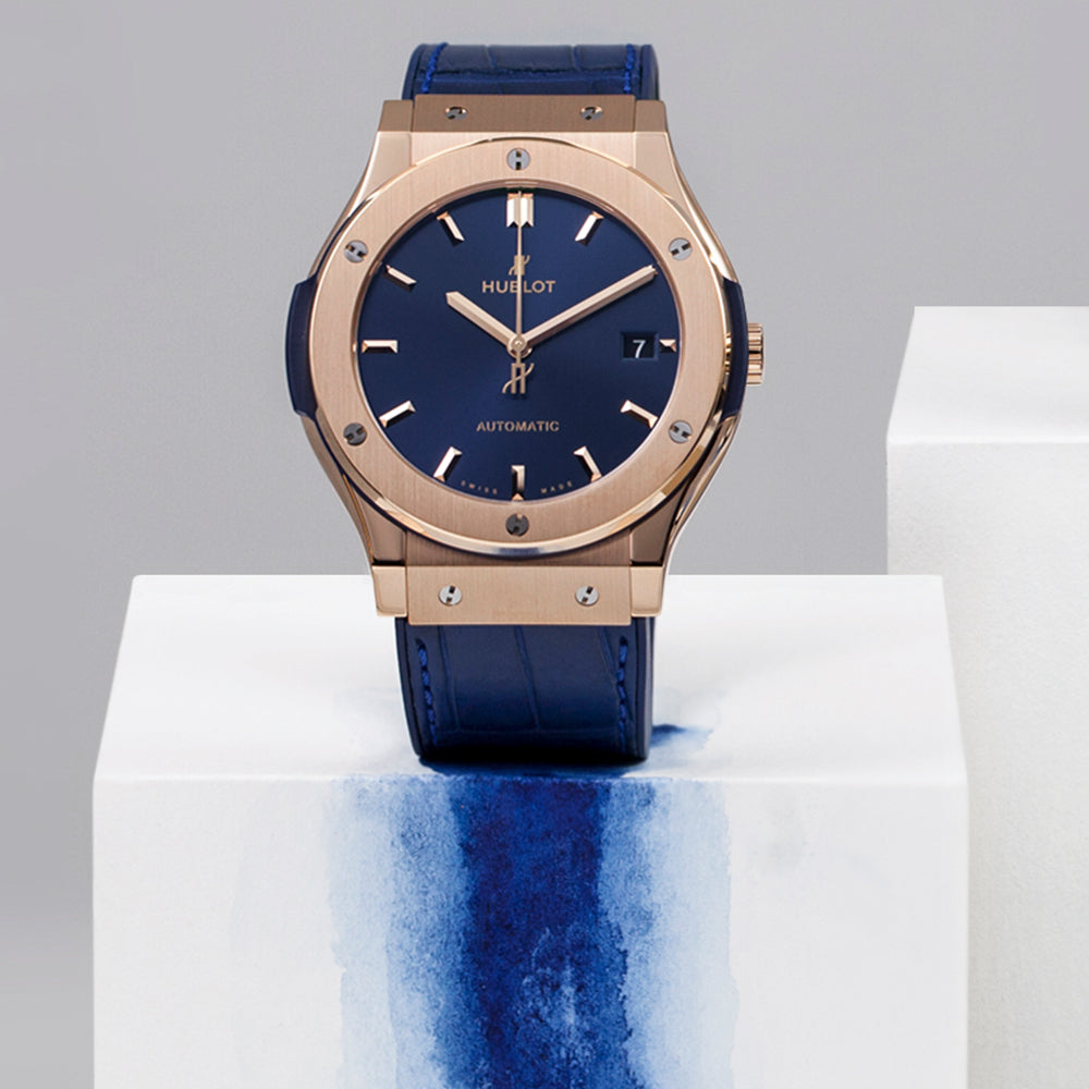 Hublot Classic Fusion King Gold azul 42_Chocrón Joyeros