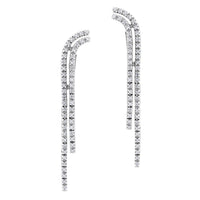 Pendientes-riviere-oro-blanco-diamantes - Ref J1425PB