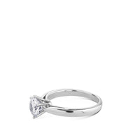 Solitario de oro blanco 1 quilate engastado en 6 garras