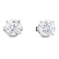 Pendientes-oro-blanco-diamantes - Ref J4420PB