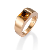 Sortija-oro-rosa-cuarzo-citrino-embutido - Ref J4972SO