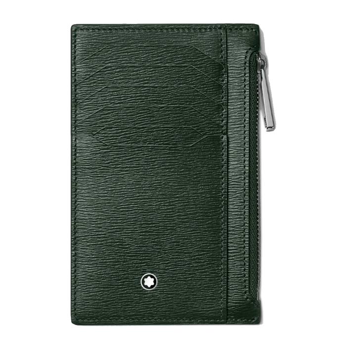 Meisterstück 4810 Portatarjetas de bolsillo para 8 tarjetas con bolsillo con cremallera verde Montblanc_129255_Chocron joyeros