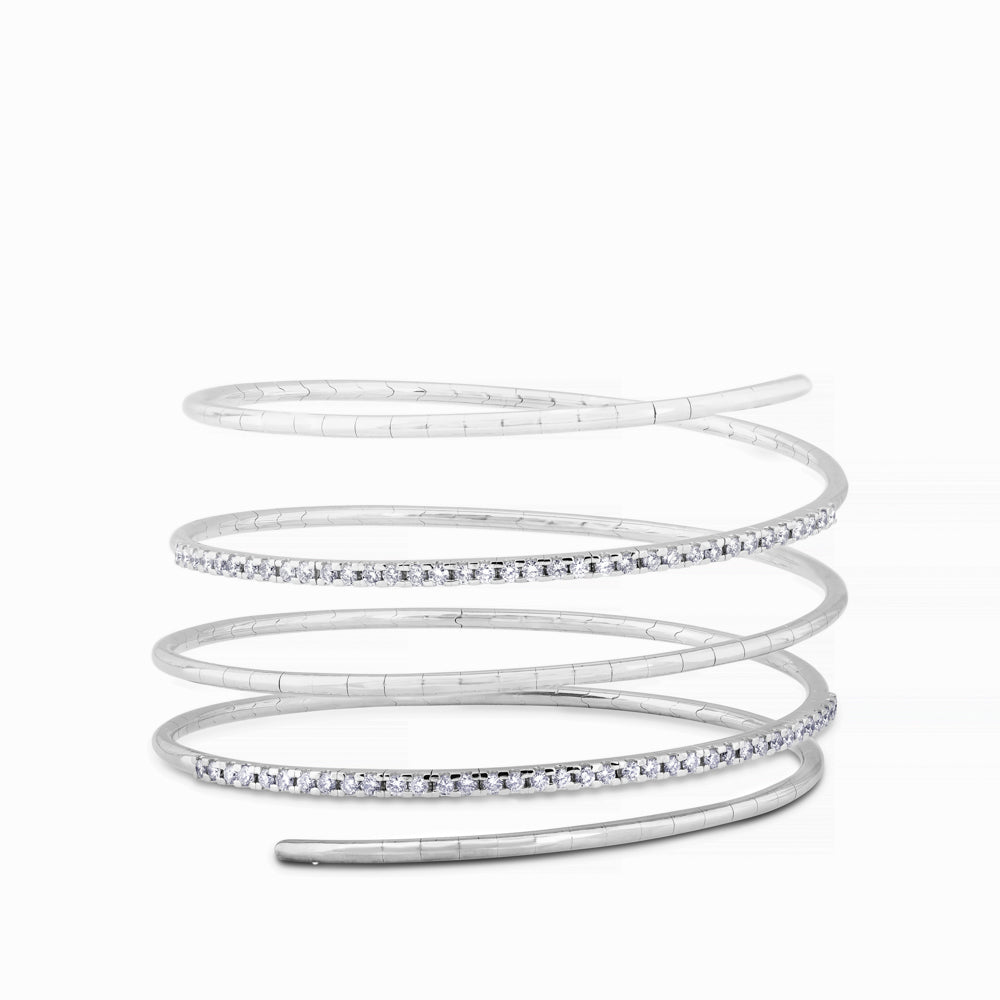 pulsera-muelle-5-vueltas-oro-blanco-diamantes - Ref J4822PLB