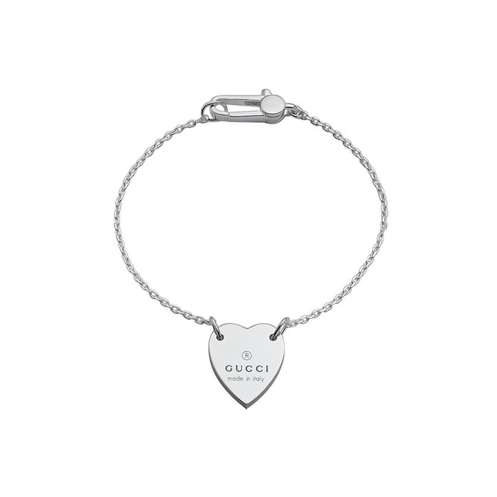 pulsera-plata-gucci-corazon-trademark - Ref YBA223513001