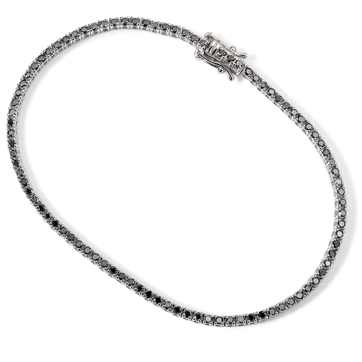 Pulsera_riviere_oro_blanco_diamantes_negros_ Ref J5635PLB_Chocrón Joyeros