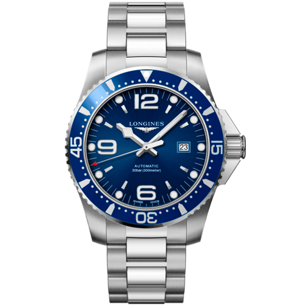 reloj hombre Longines Hydroconquest 44mm acero azul_Chocrón Joyeros_L38414966