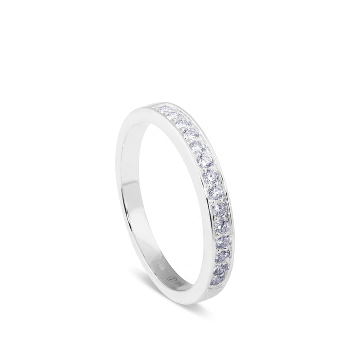 media alianza oro blanco con diamantes en carril_ Chocrón Joyeros_J4997SB