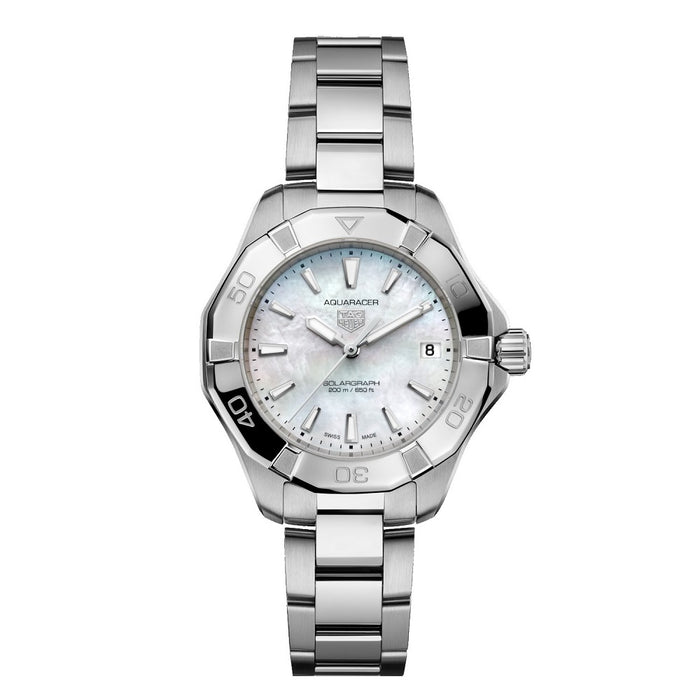 TAG Heuer Aquaracer Professional 200 Solargraph esfera blanca 34mm
