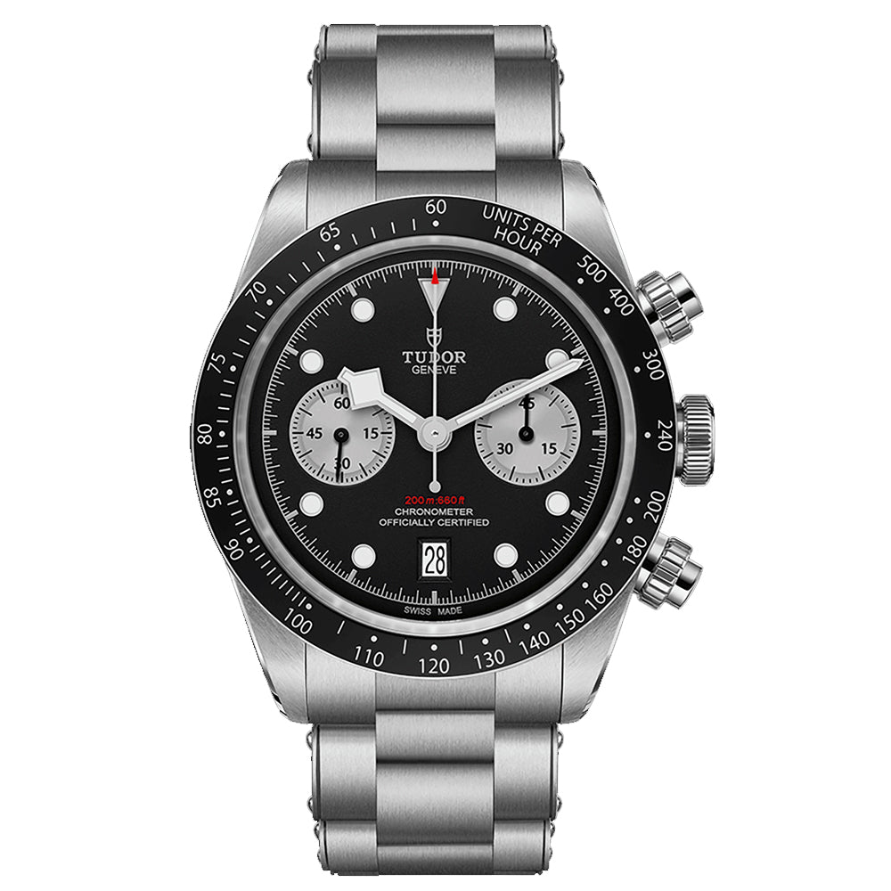 Reloj Hombre Tudor Black Bay Chrono Acero 41mm Esfera Negra Brazalete_ 79360N-0001_Chocrón Joyeros