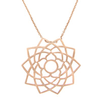 Collar Sahasrara con colgante del chakra Sahasrara y una turmalina rosa