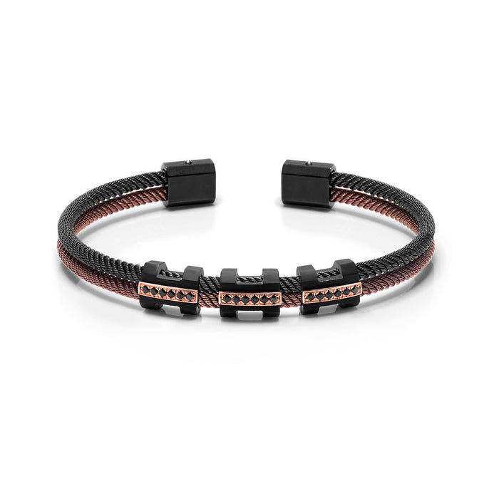 Pulsera-baraka-acero-oro-rosa - Ref BR253001RODN210039