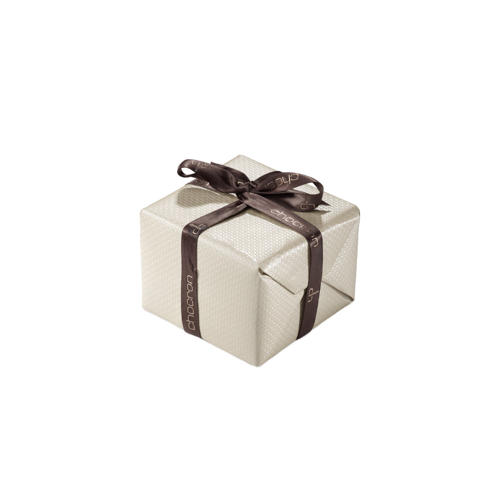 Semiaros de oro blanco con dos hileras de diamantes