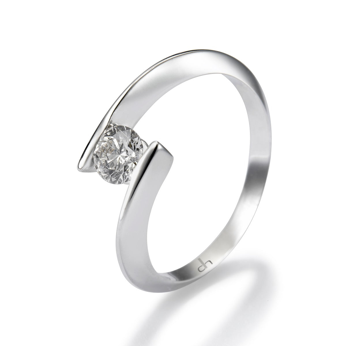 Solitario-encuentro-oro-blanco-diamante - Ref J4729SB_Chocron Joyeros