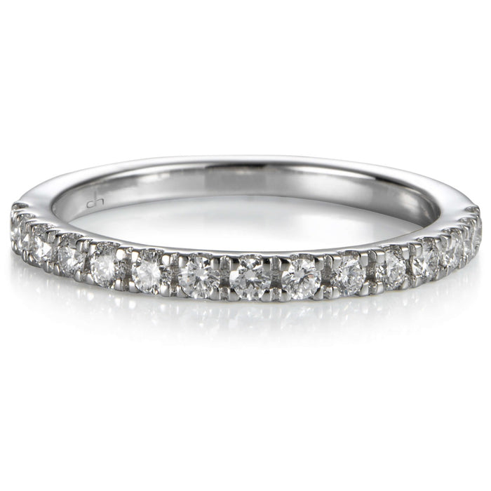 sortija-media-alianza-oro-blanco-diamantes-brillantes-garra - Ref j5137sb Chocrón Joyeros