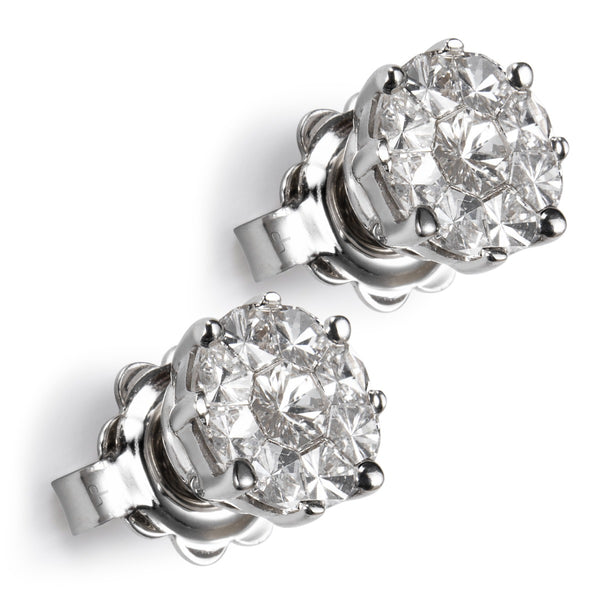 pendientes_oro_blanco_diamantes_engaste_invisible - Ref J5568PB_Chocron_Joyeros