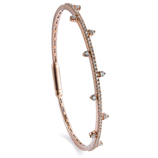 Pulsera-rigida-oro-rosa-diamantes-garra Ref J5324PLB_Chocrón Joyeros