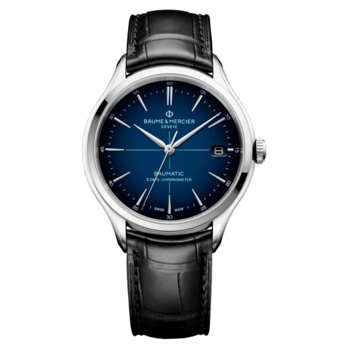 Baume_et_Mercier_reloj hombre Clifton Baumatic esfera azul_M0A10467_Chocrón Joyeros