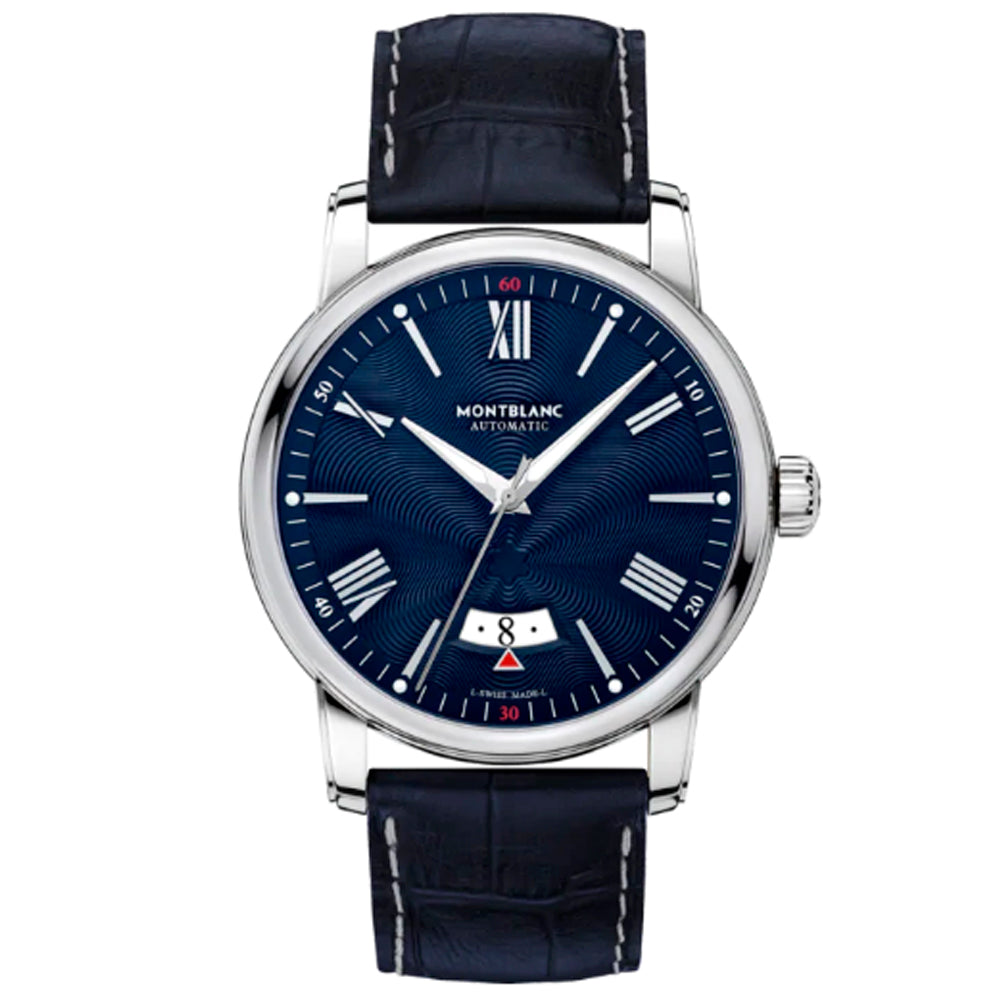 reloj Montblanc 4810 Date hombre acero y piel esfera azul - Chocrón joyeros -119960