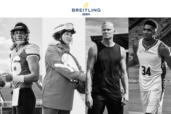 equipo super estrellas Breitling Chronomat Haaland Antetokounmpo