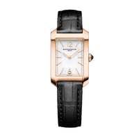 Baume et Mercier Hampton esfera blanca cuadrada 35mm