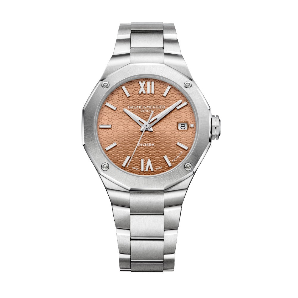 Baume et Mercier Riviera esfera naranja 36mm