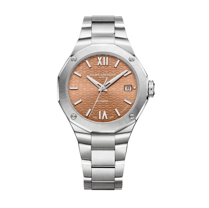 Baume et Mercier Riviera esfera naranja 36mm