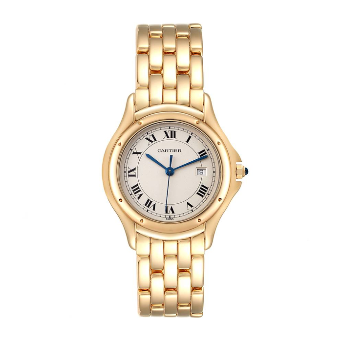 Cartier_Cougar_oro_esfera_blanca_32mm