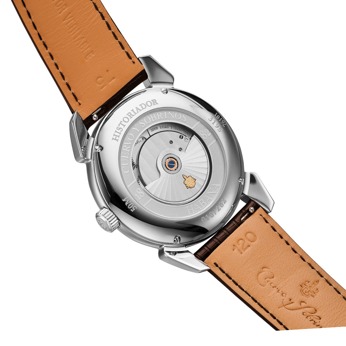 Cuervo y Sobrinos Historiador Tradición esfera color plata 40mm Ed. Limitada