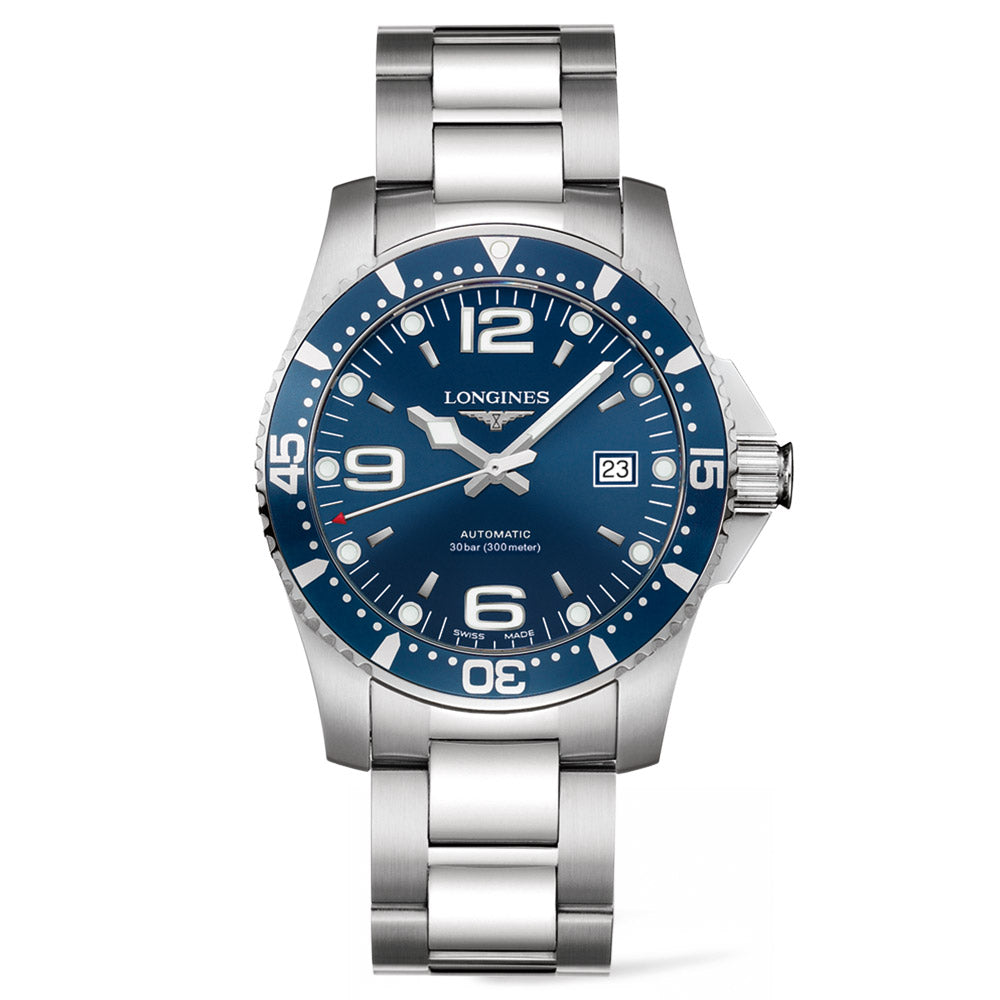 HydroConquest Acero 41 mm Automático Azul|Distribuidor Oficial Longines|