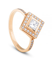 Sortija-oro-rosa-diamantes-princesa-rombo - Ref J4810SB