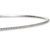 Collar rígido de oro blanco con diamantes talla brillante