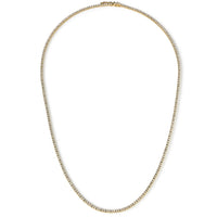 Collar Riviere de oro amarillo con diamantes talla brillante engastados en garra