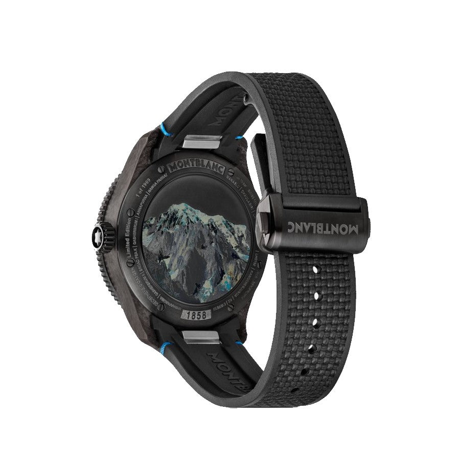 Montblanc 1858 Geosphere Carbo Oxygen Ed. Limitada 43mm