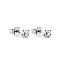 Pendientes de diamantes en oro blanco con 4 garras de 1,03 quilates