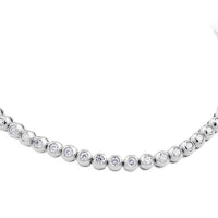 Pulsera Riviere de oro blanco con diamantes en chatón de 1,31 quilates