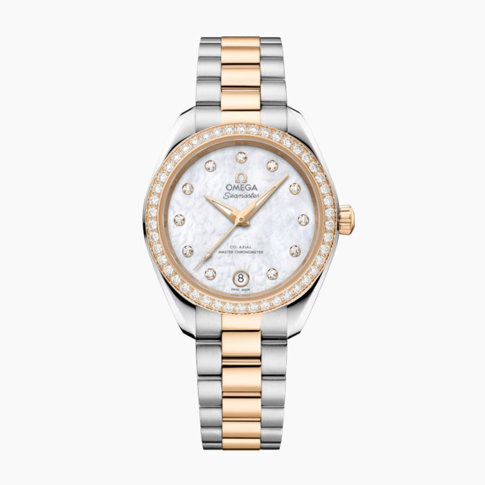 Omega_Seamaster_Aqua_Terra_150M_esfera_blanca_diamantes_oro_30mm