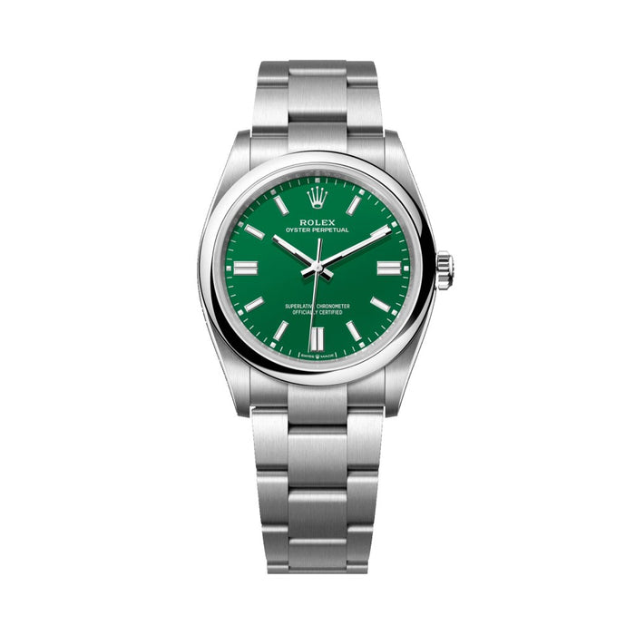 Rolex Oyster Perpetual esfera verde 41mm