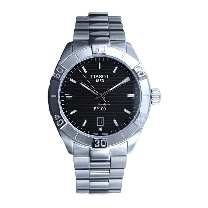 Tissot PR 100 Sport Gent esfera negra 40mm