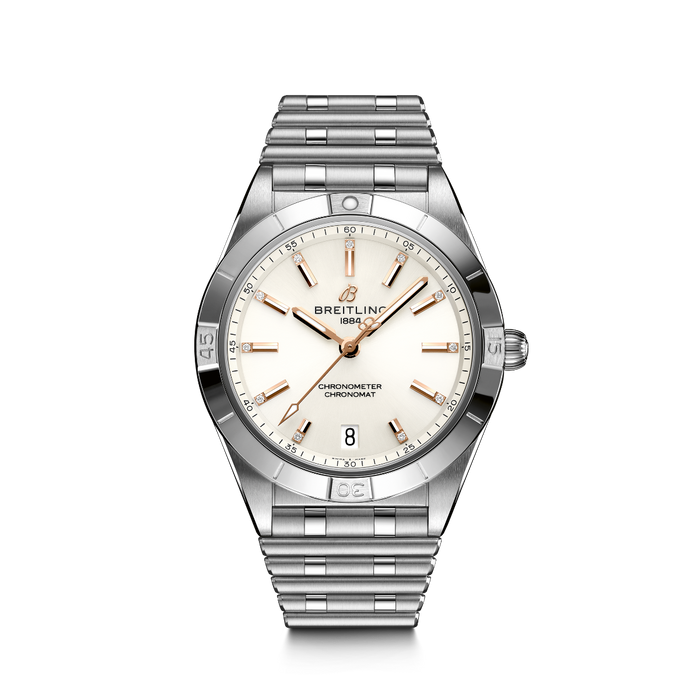 Reloj-señora-breitling-chronomat-36-acero-diamantes-automatico - Ref A10380101A2A1 Chocron Joyeros 