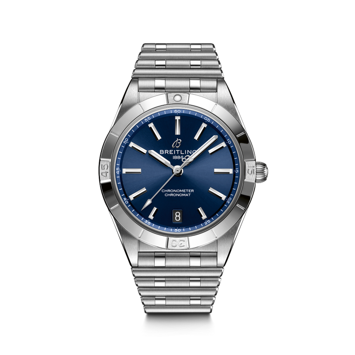 Reloj-señora-breitling-chronomat-36-acero-esfera-azul-automatico - Ref A10380101C1A1 Chocron Joyeros 
