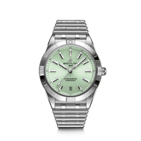 Reloj-señora-breitling-chronomat-36-acero-esfera-verde-automatico - Ref A10380101L1A1 Chocron Joyeros 